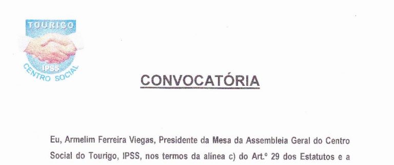 Convocatória Assembleia Geral 11-11-17