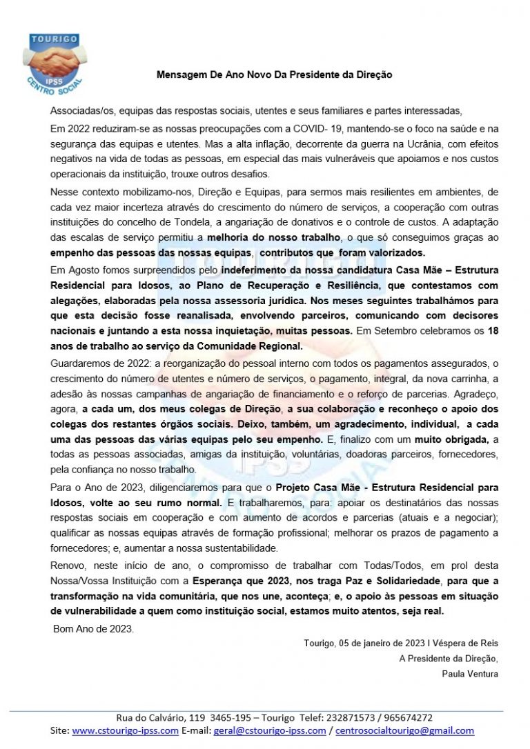 Mensagem Ano Novo 2023