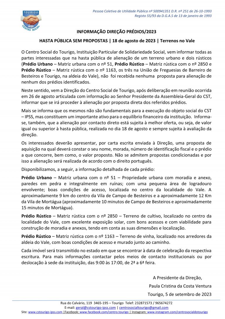 Informação Direção2023